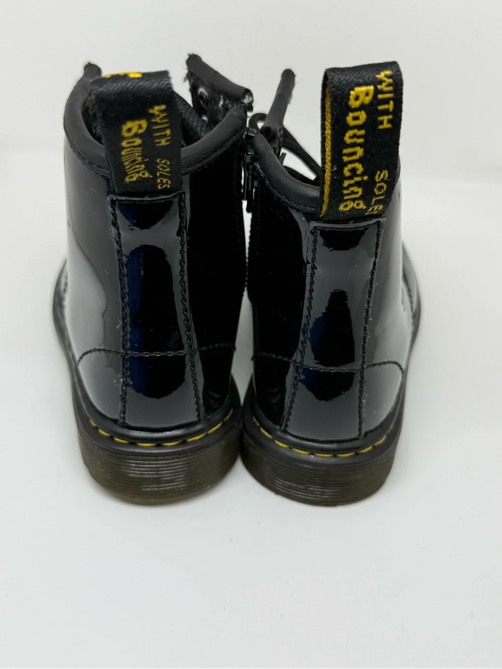 Dr. Martens Toddler Patent Leather Boots Black Size 7 – Kids